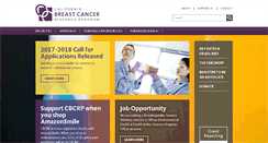 Desktop Screenshot of cabreastcancer.org